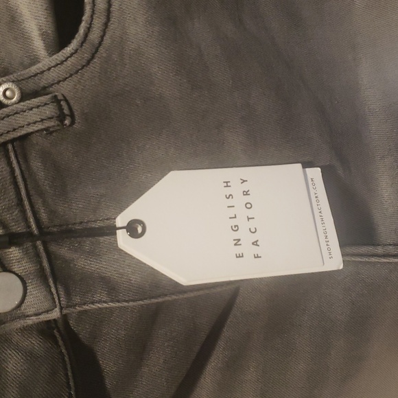 English Factory Charcoal Denim Pants - Picture 2 of 6